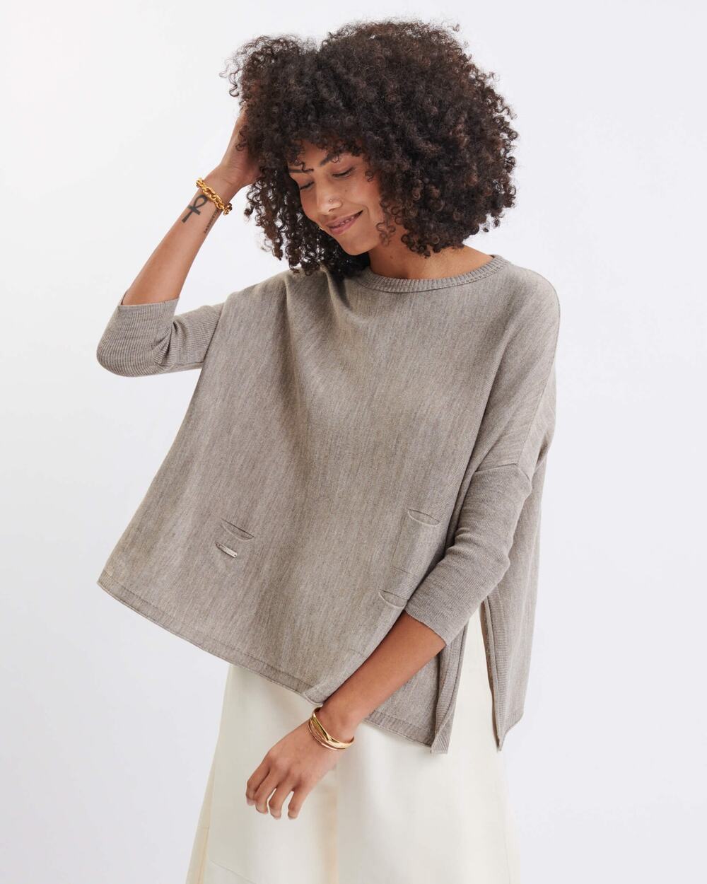 Mersea Catalina Sweater in Driftwood